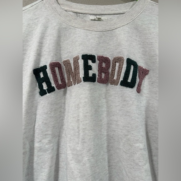 Homebody Chenille Embroidered Relaxed Fit Sweatshirt - Picture 3 of 6